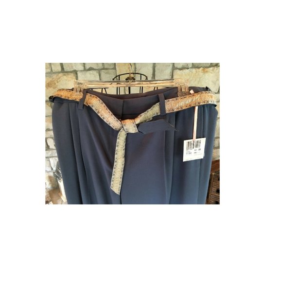 Women's Intuitions Dress Pants Slacks Stretch Spandex Size 10 Gray NEW - Picture 2 of 7